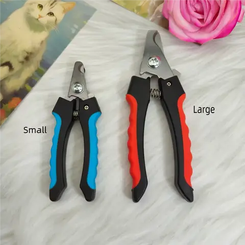 Pet Cat Dog Nail Clipper Cutter With Sickle Stainless Steel Grooming Scissors Clippers for Pet Claws Dog Supplies