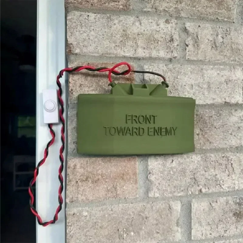 Fake Claymore Mine Doorbell Prank - Funny Prop Replica for Home Decoration & Party Gift Idea