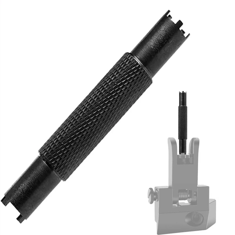 

A1/A2 Tactical Rifle Airsoft Front Sight Adjustment Tool Rifle Hunting Accessory 62mm 4/5 Prong Dual Front Sight Tool