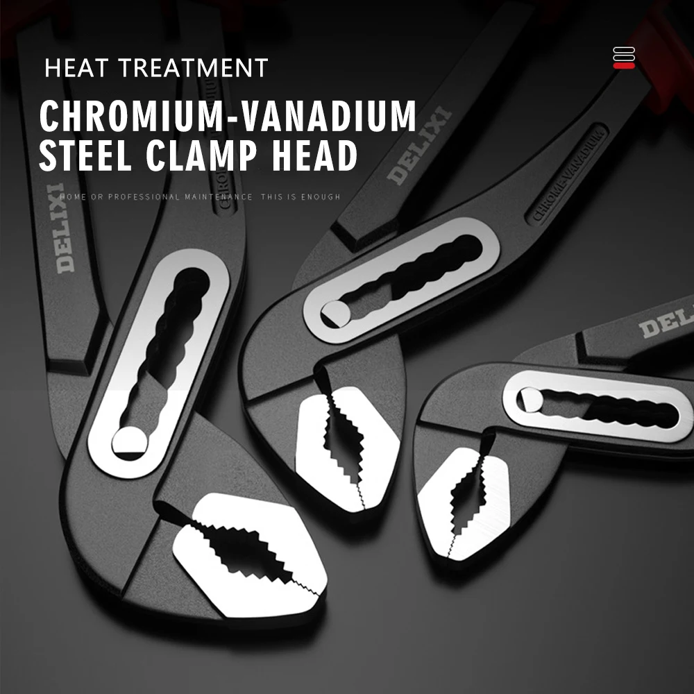 【2025 جديد】 كماشة مضخة مياه 8 بوصة 6 أوضاع قابلة للتعديل حتى 68 مم كماشة مفصل الأخدود لإصلاح الأنابيب المنزلية وأدوات السباكة