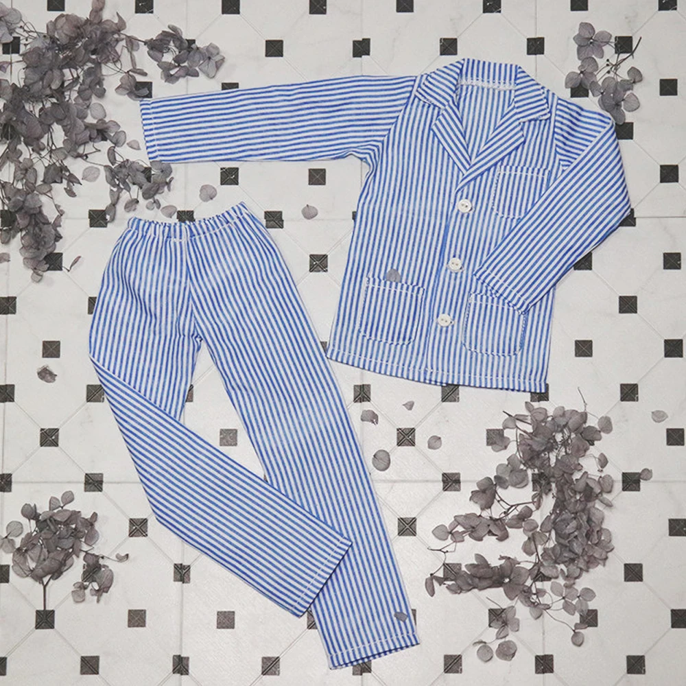 

D09-P914 детская игрушка ручной работы 1/5 1/4 MSD 1/3 uncle 68 73 ID75 BJD Одежда для кукол Полосатая униформа, пижама, 2 шт./компл.