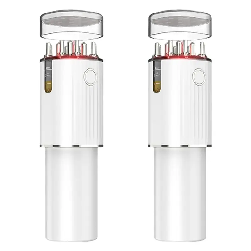 

ABVI-2X 3-In-1 Vibrating Hair Oil Applicator & Scalp Massager Red Lights With 70Ml Storage Hair Treatment Growth Applicator