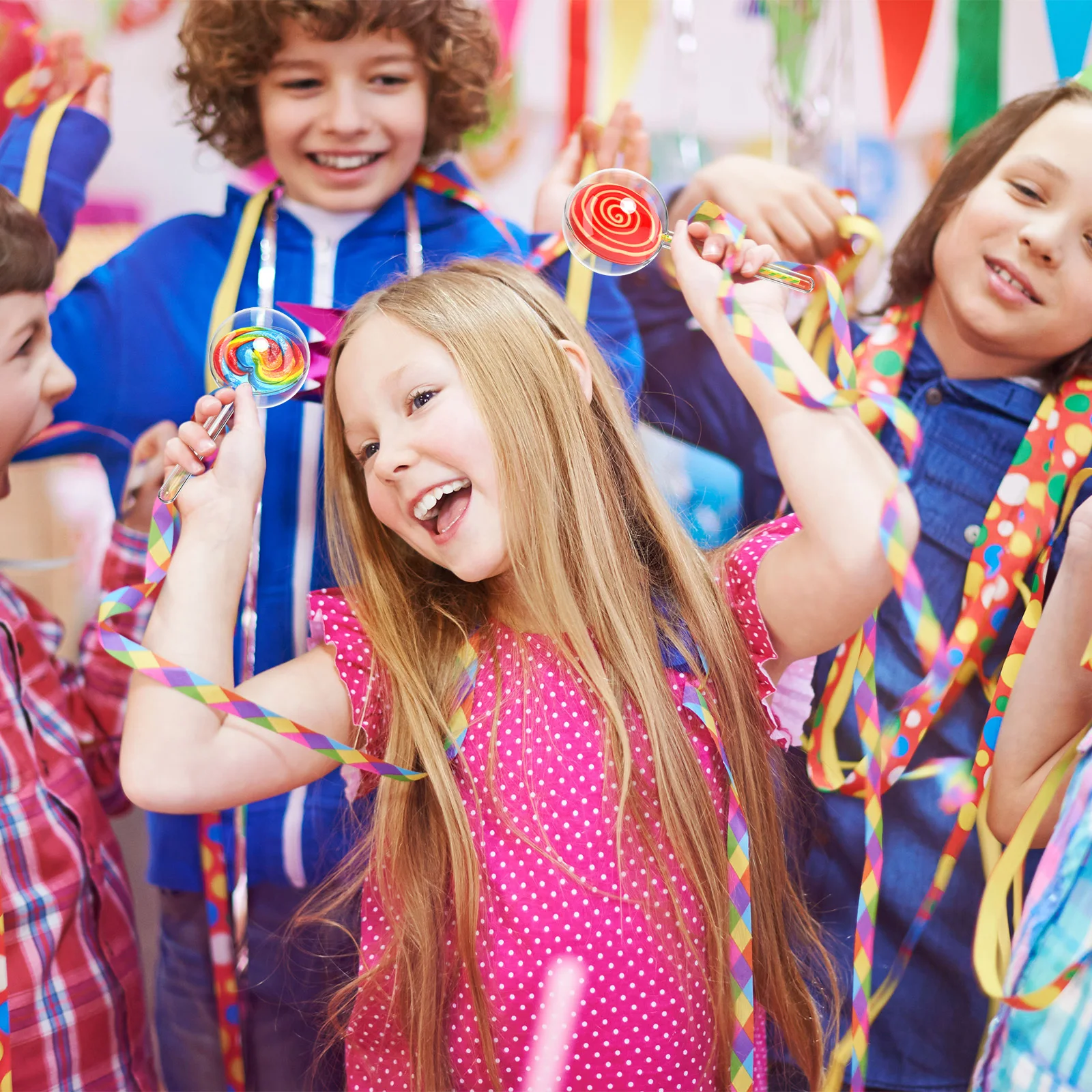 

12pcs Candy Packaging Box Lollipop Shaped Transparent Plastic Diy Storage Container For Party Wedding Christmas Decoration Gift