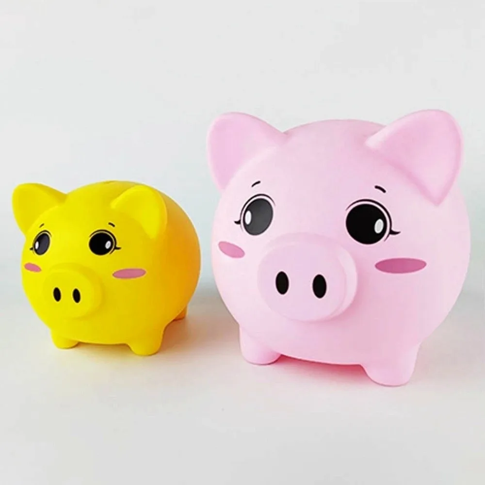 Tirelire Anti-chute pour cochon, réservoir d'épargne, boîtes d'argent décoratives pour cochon de dessin animé, grande capacité, modèle cochon à collectionner