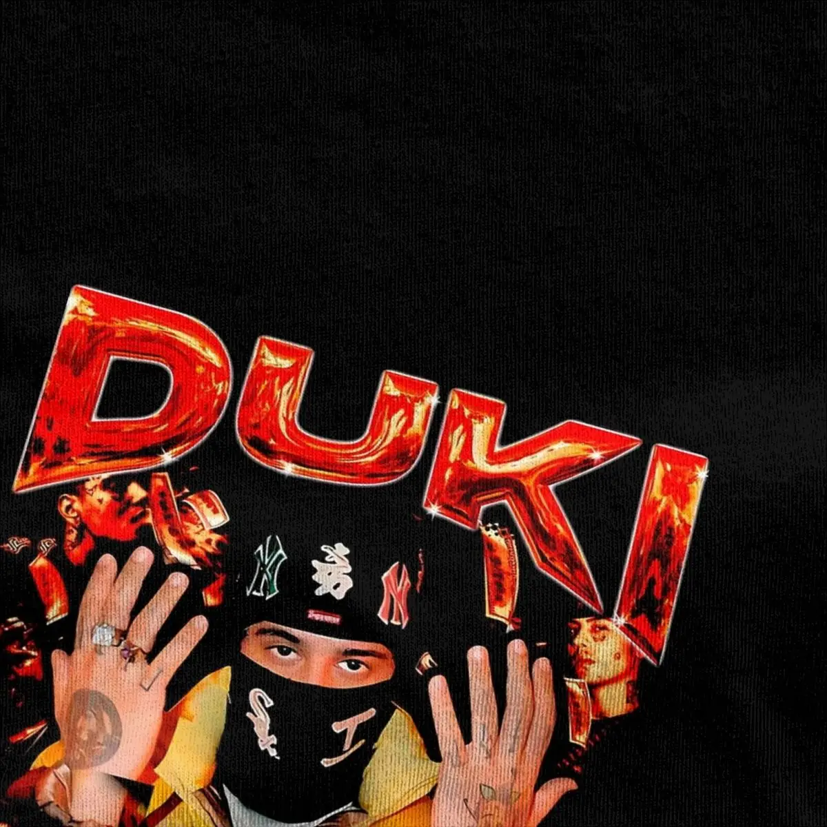 Duki Rapper T-Shirt rockstars Hip Hop T-Shirts Short-Sleeved Y2K Fun Tshirt Summer Cotton O-Neck Oversized Tees