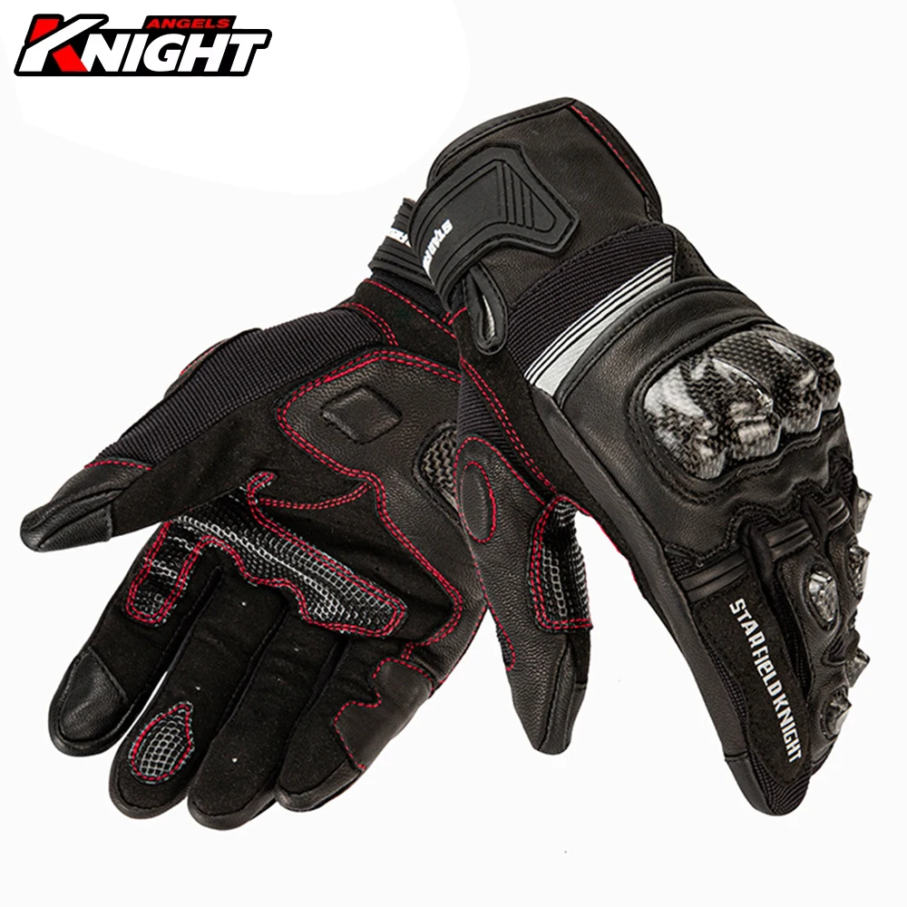 

Full Finger Anti-fall Moto Gloves Touch Screen Carbon Fiber Motorcyle Gloves Breathable Wear-resistant Motorbike Riding Gear