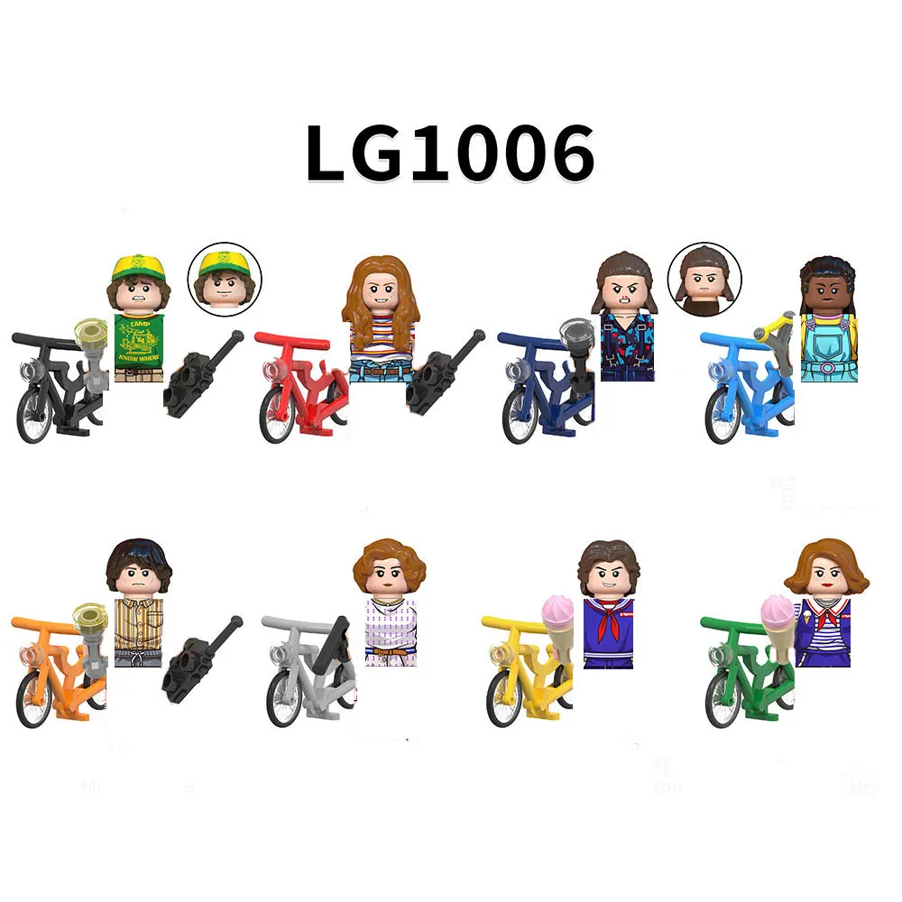 

8Pcs/Set The Horrible Movie LG1004 LG1006 LG1007 Model Figure Blocks Construction Bricks Toys For Children