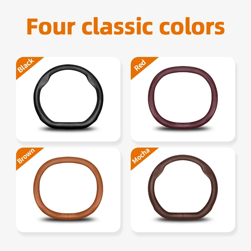 الجلود غطاء عجلة توجيه سيارة ل LYNK & CO 01 02 Z20 06 09 08 2021 - 2023 2024 2025 2026 توجيه يغطي الملحقات الداخلية