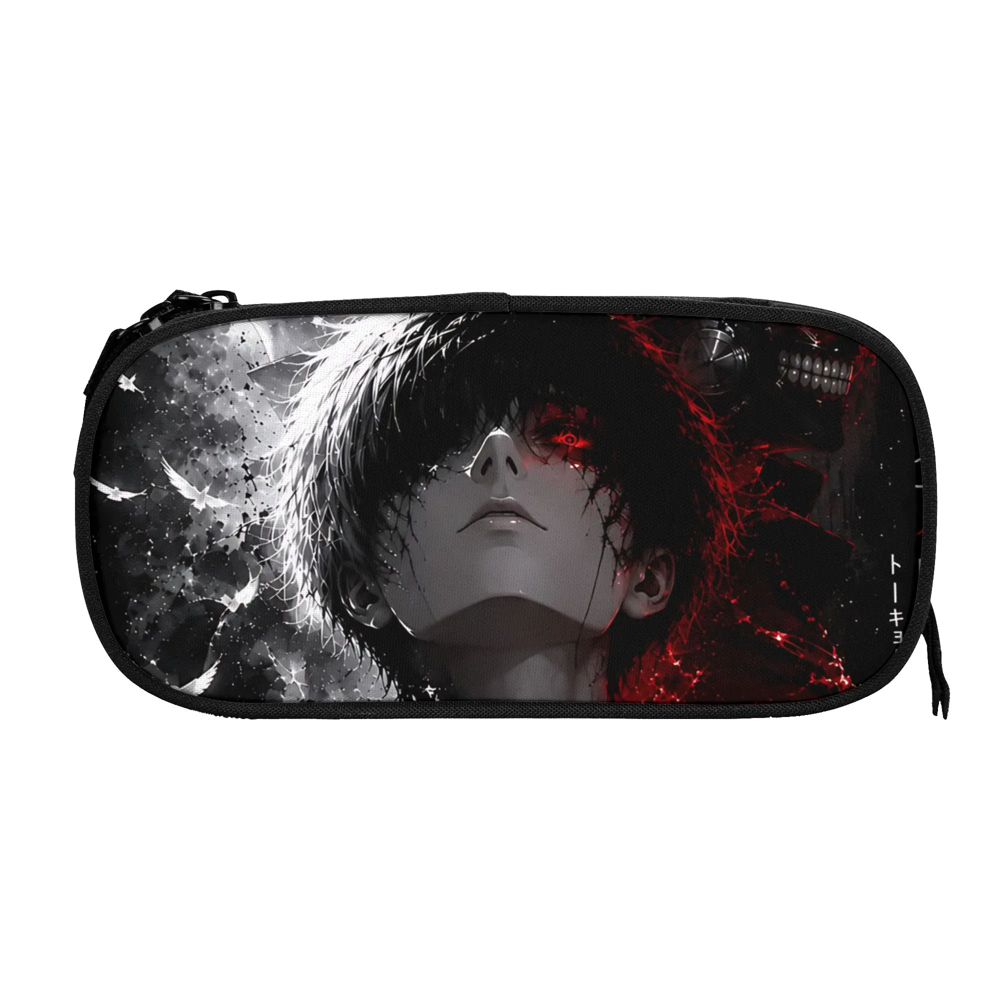Custom Halloween Tokyo Ghoul Kaneki Large Capacity Bags for Child  School Pencil Bag for Boys Gilrs Kids