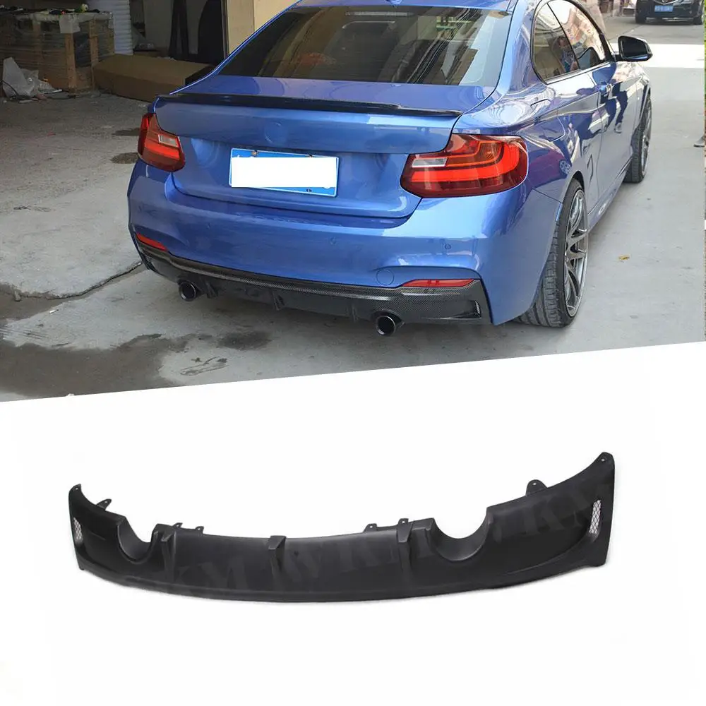 

Carbon Fiber Rear Bumper Lip Diffuser For BMW 2 Series F22 220i 228i 235i M235i M sport 2014-2017 Rear Bumper Lip Fiber Glass