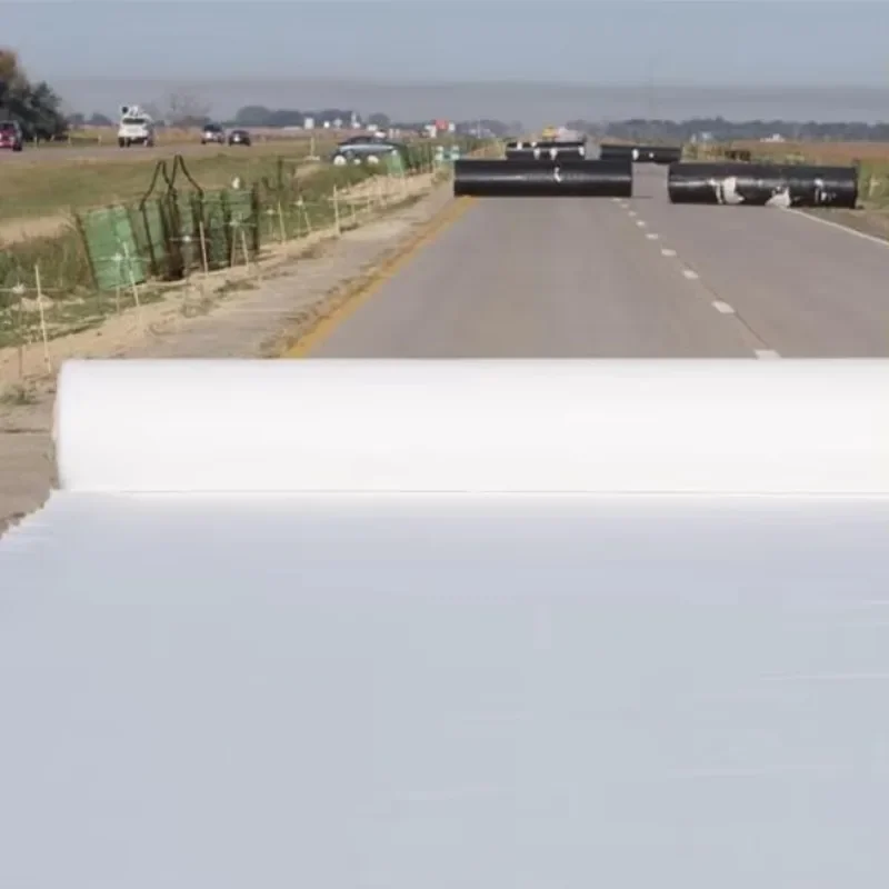 

【Best-selling】Nonwoven Filament Geotextile Non Woven Geo Textile Cloth Fabric for High Strength Road Reinforced Blanket Black Wh