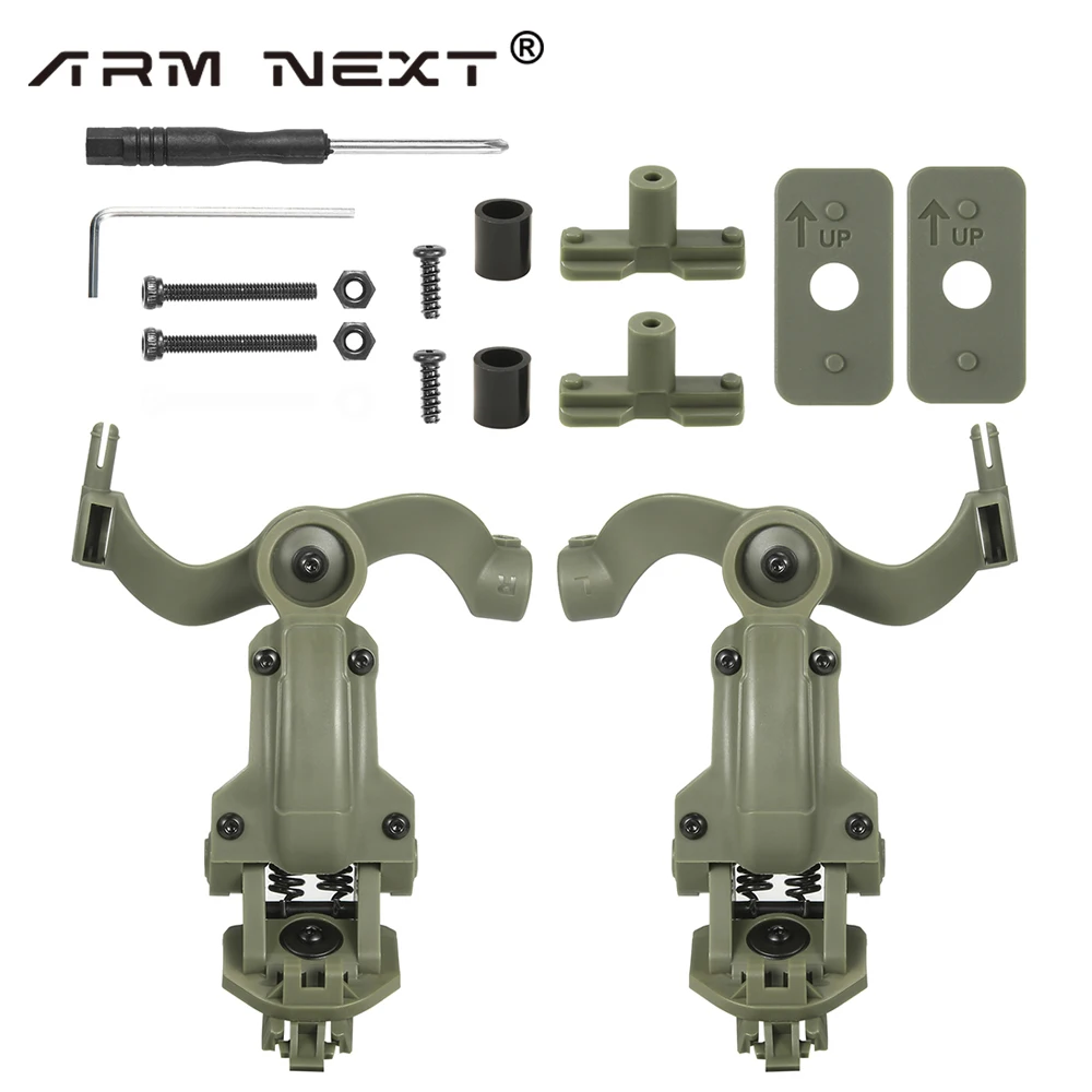 Headset Bracket Multiangle Rotation Helmet Rail Adapter Fit OPS Core ARC and Team Wendy M-LOK Rail Headphone Mount