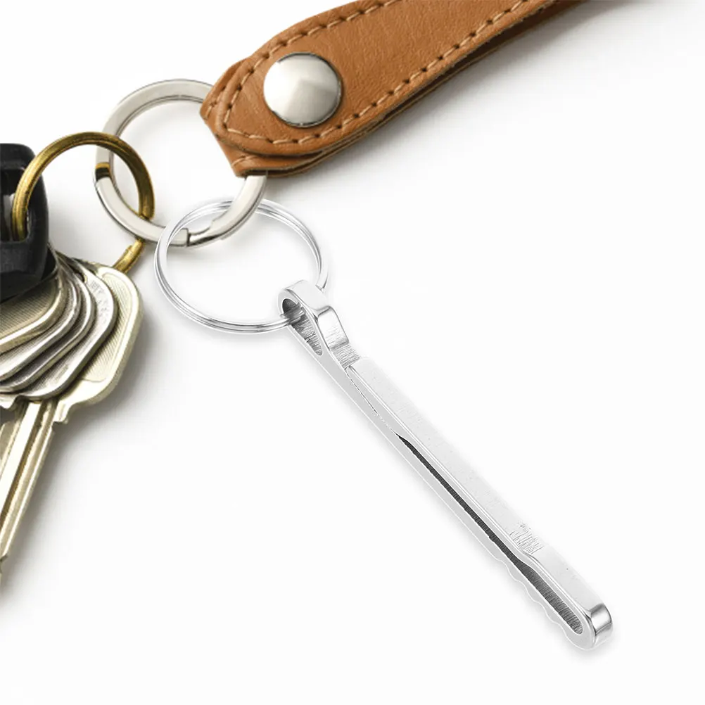 

2pcs Stainless Steel Waist Compact Carabiner Keychain Portable Outdoor Accessory Small Key Ring Durable Lightweight Belt For