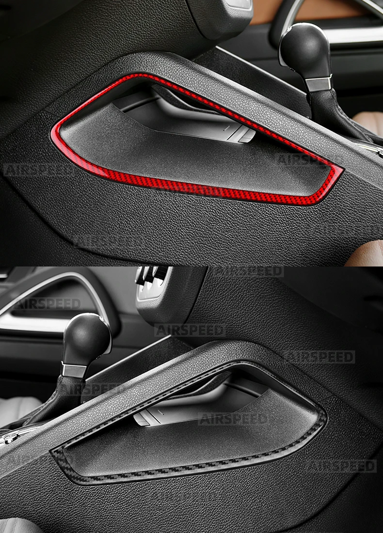 Für Volkswagen Scirocco 2008-2012 2013 2014 2015 2016 2017 2018 Echte Weiche Carbon-Faser Schalthebel-Seitenrahmen-Aufkleber Innenausstattung – Detail 10