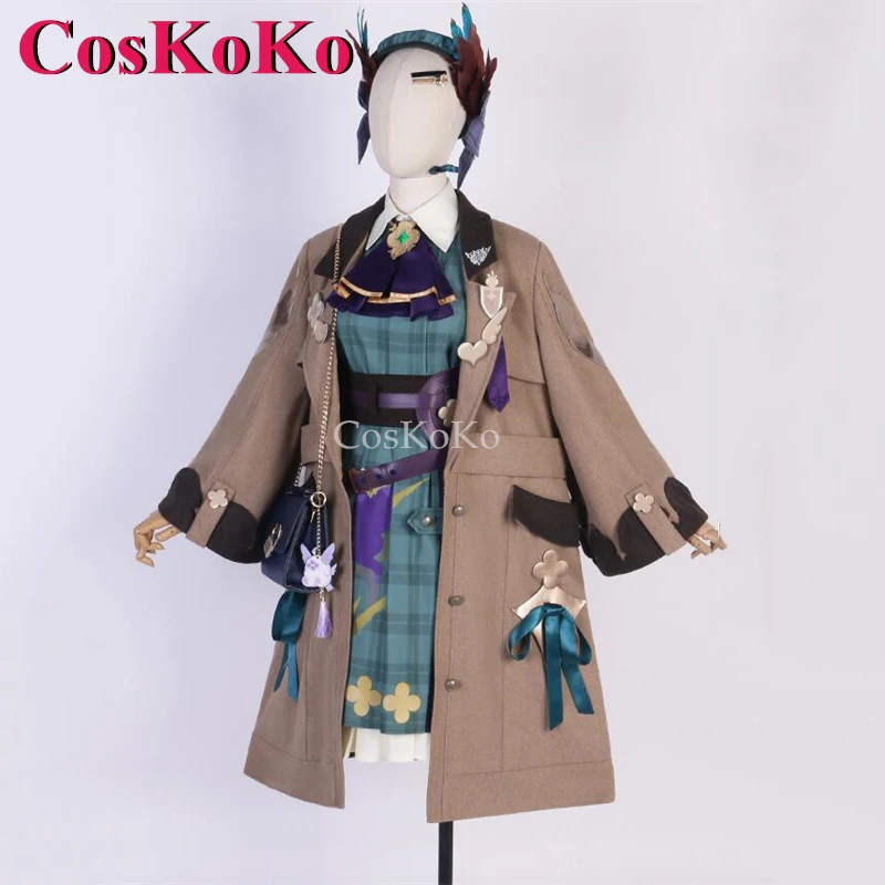 CosKoKo Enna Alouette Cosplay Anime VTuber NIJISANJI Costume Fashion Winter Coat New Outfit Halloween Party Role Play Clothing