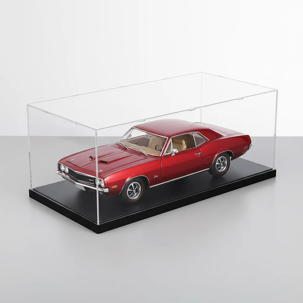 

1: 43/32/24/18/12 Display Box Storage Box Model Ornament Dust Cover Transparent Handmade Blind Box Acrylic high Display Boxs