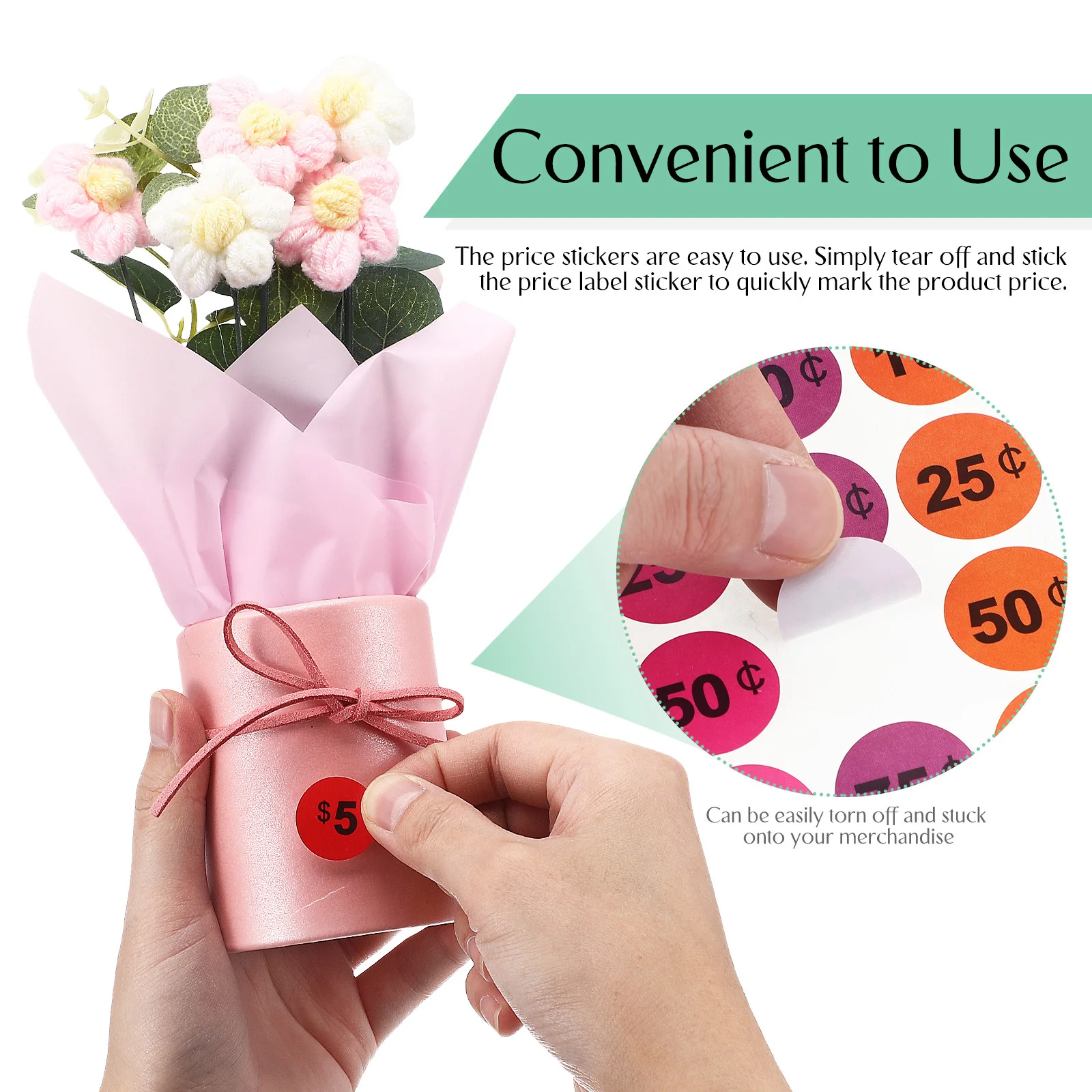 

Pricing Labels 15 Sheets Safe Smooth Lasting Clear Visible Numbers Suitable for Wide Range of Products Price Stickers