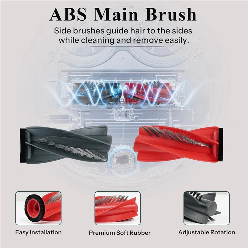 

【Must-Haves】For Roborock Qrevo Curv - Replacement Parts Roller Brush Filters Mops Dust Bags Robot Vacuum Cleaner Accessories Kit