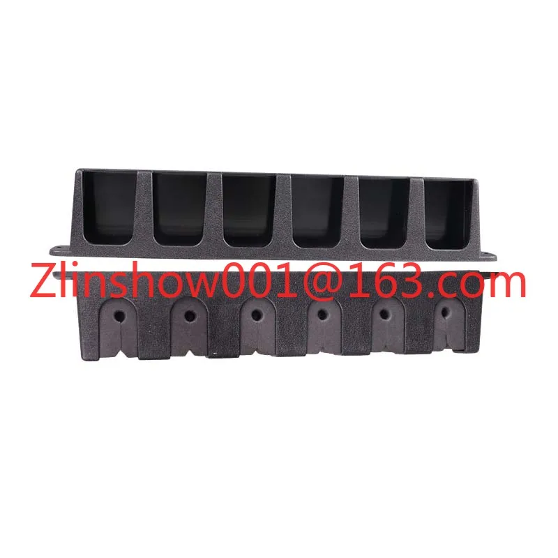 SJ043 Vertical Horizontal Fishing Rod Display Rack 2 Pairs Wall Mount EVA+ABS Sponge Fishing Rod Holder Support