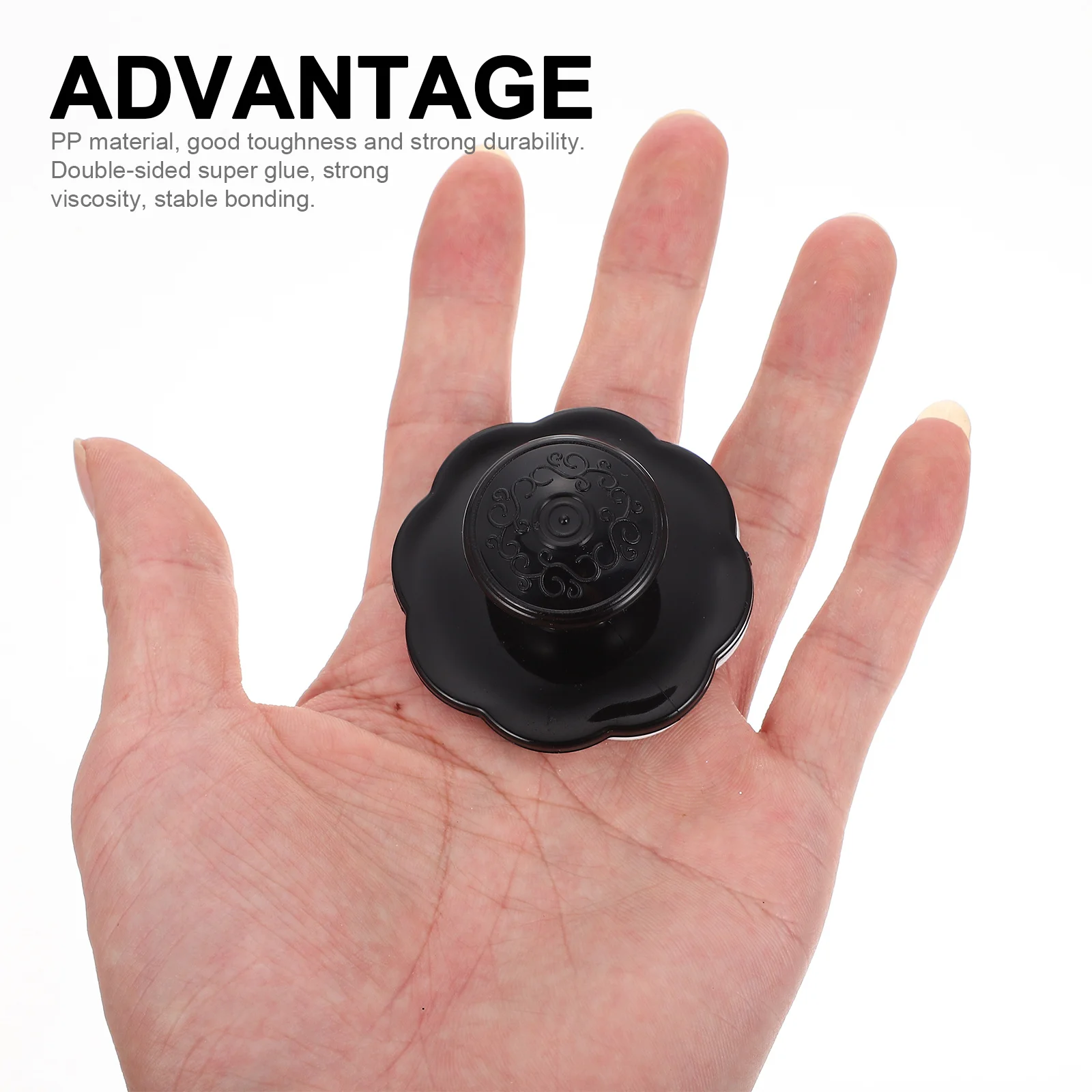 

10Pcs Stick-on Handles Adhesive Knobs for Drawer Cabinet Door Wear-Resistant Pull Handle Simple Design Closet Auxiliary Knob