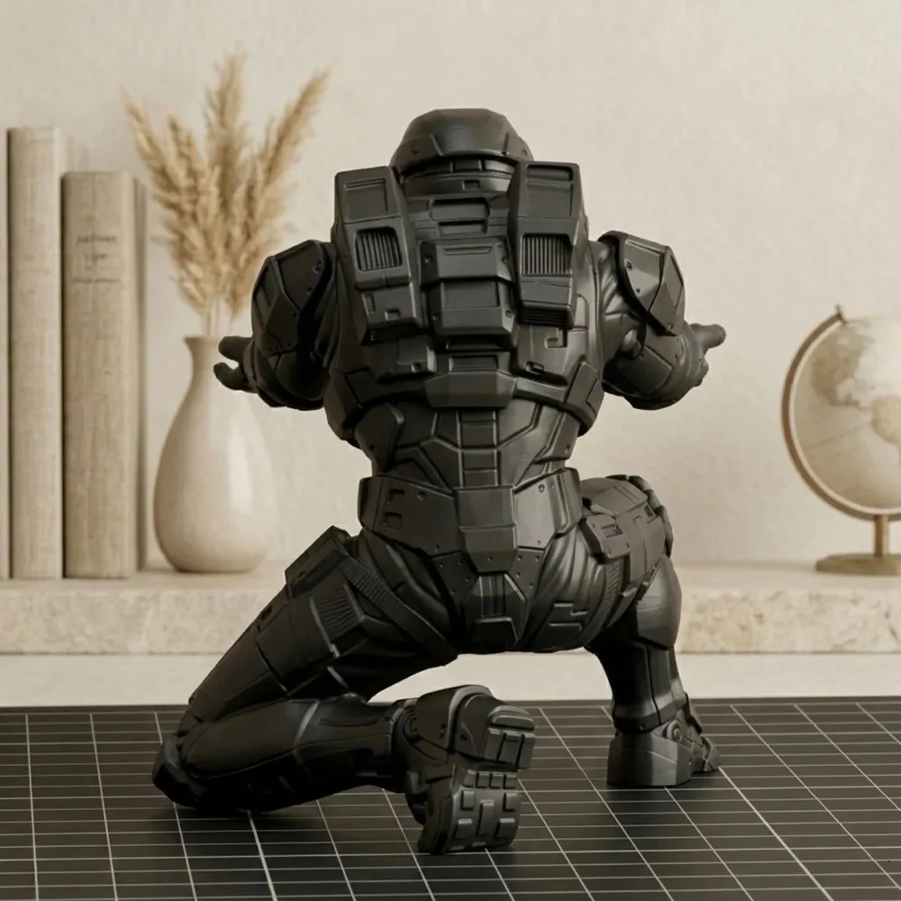 3D printed pen holder, cool tech soldier pen stand, creative desktop decoration storage, stylish stationery display decoration gallery 2