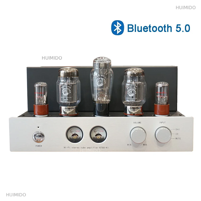 KT88 K1 Pure Class A Tube Amplifier Manual Fever Electronic Tube Meter Bluetooth 5.0 HIFI Audio Speaker Amplifier