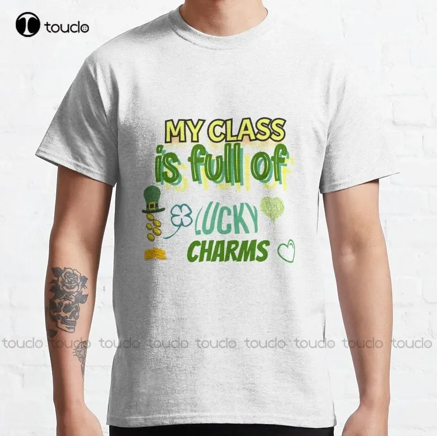 My Class Is Full Of Lucky Charms Classic T-Shirt Anime Tshirt Oversized Graphic T Shirts 100% Cotton Digital Printing Tee Shirts