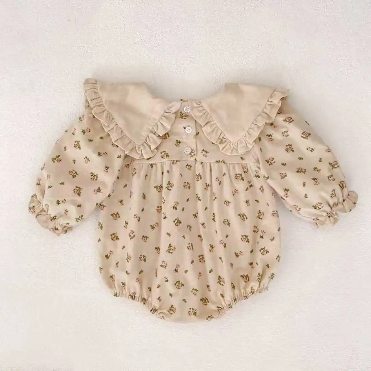 2026 Neue Frühjahrskollektion 0-24M Baby Mädchen Herz-Bodys Langarm Baumwolle Bedruckt Neugeborene Baby Mädchen Strampler Baby Mädchen Kleidung – Detail 8