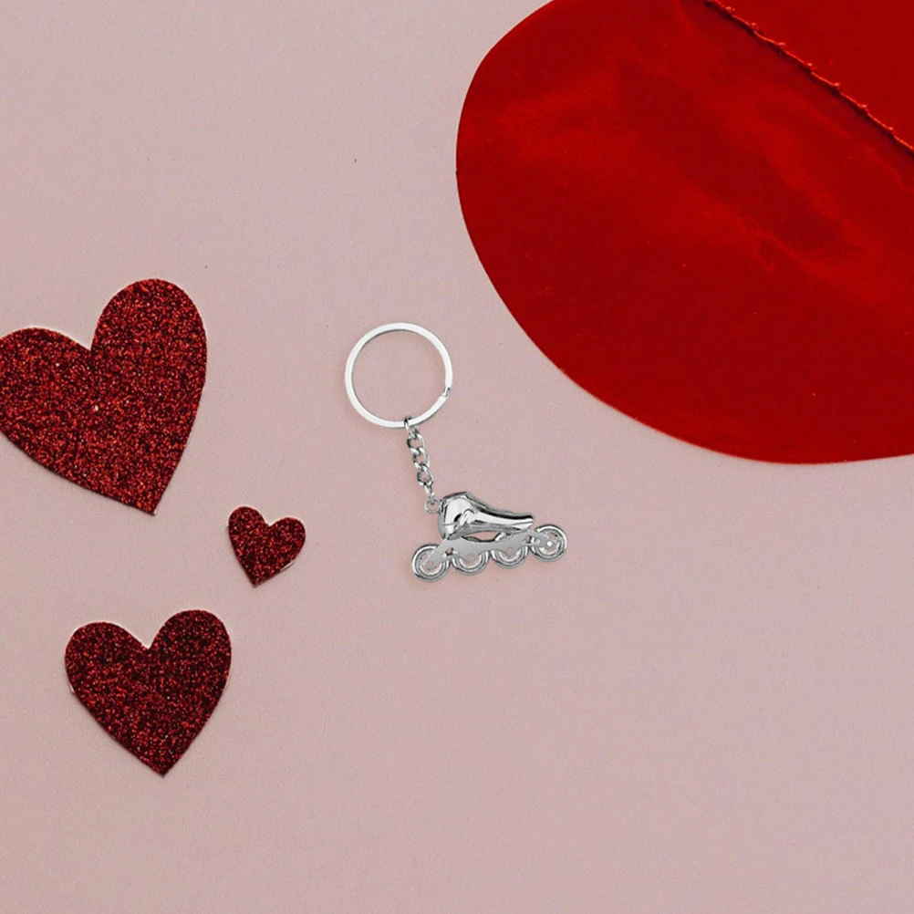 

3pcs Roller Skate Keychain Unique 3D Skating Shoe Zinc Alloy Lightweight Durable Key Holder For Roller Skating Competitions