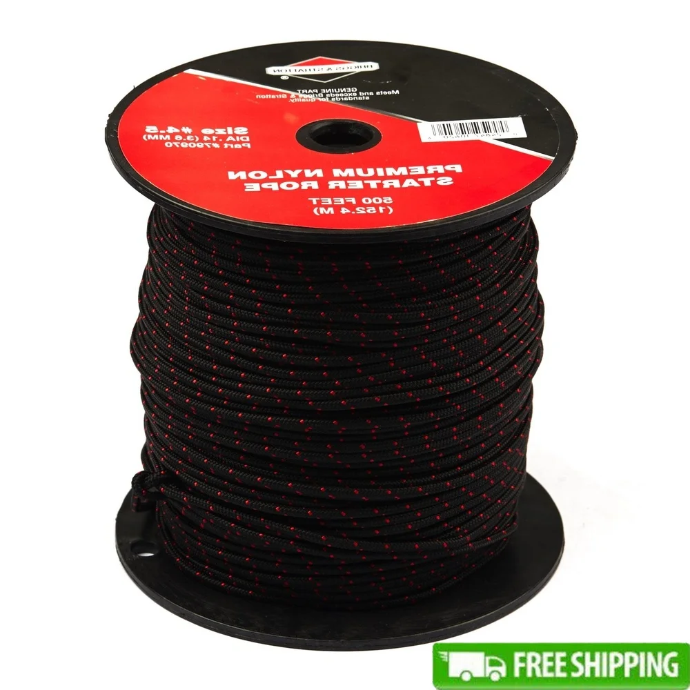 

4.5 Starter Rope Replacement 500 Feet Durable Lawn Mower Engine Parts Heavy Duty Easy Grip Outdoor Equipment Accessories