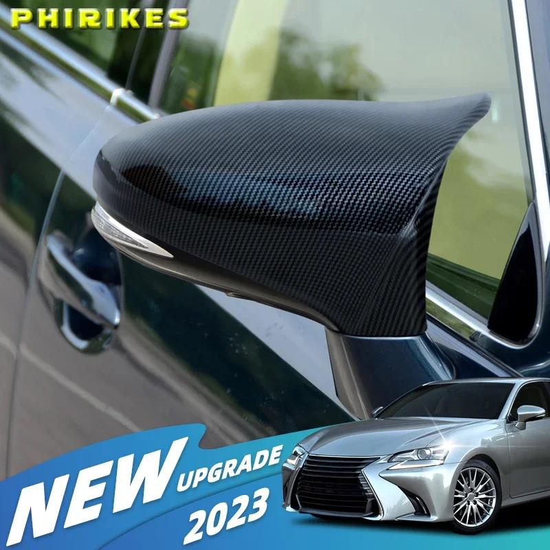 New 2x Rearview Mirror Cover Wing Side Mirror Cap for Lexus CT 2009-2022 M Style Rear View Mirror Cover Cap