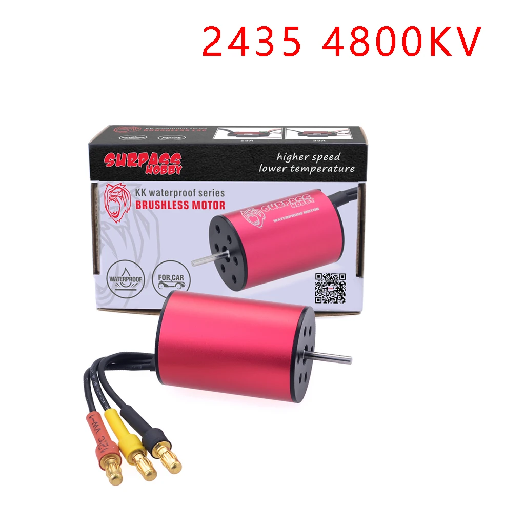 OVERTREFFEN HOBBY 2430 2435 2440 2445 8200KV 6300KV 4800KV 3600KV Waterdichte Borstelloze Motor voor 1/16 1/18 RC Auto Boot Model Onderdelen