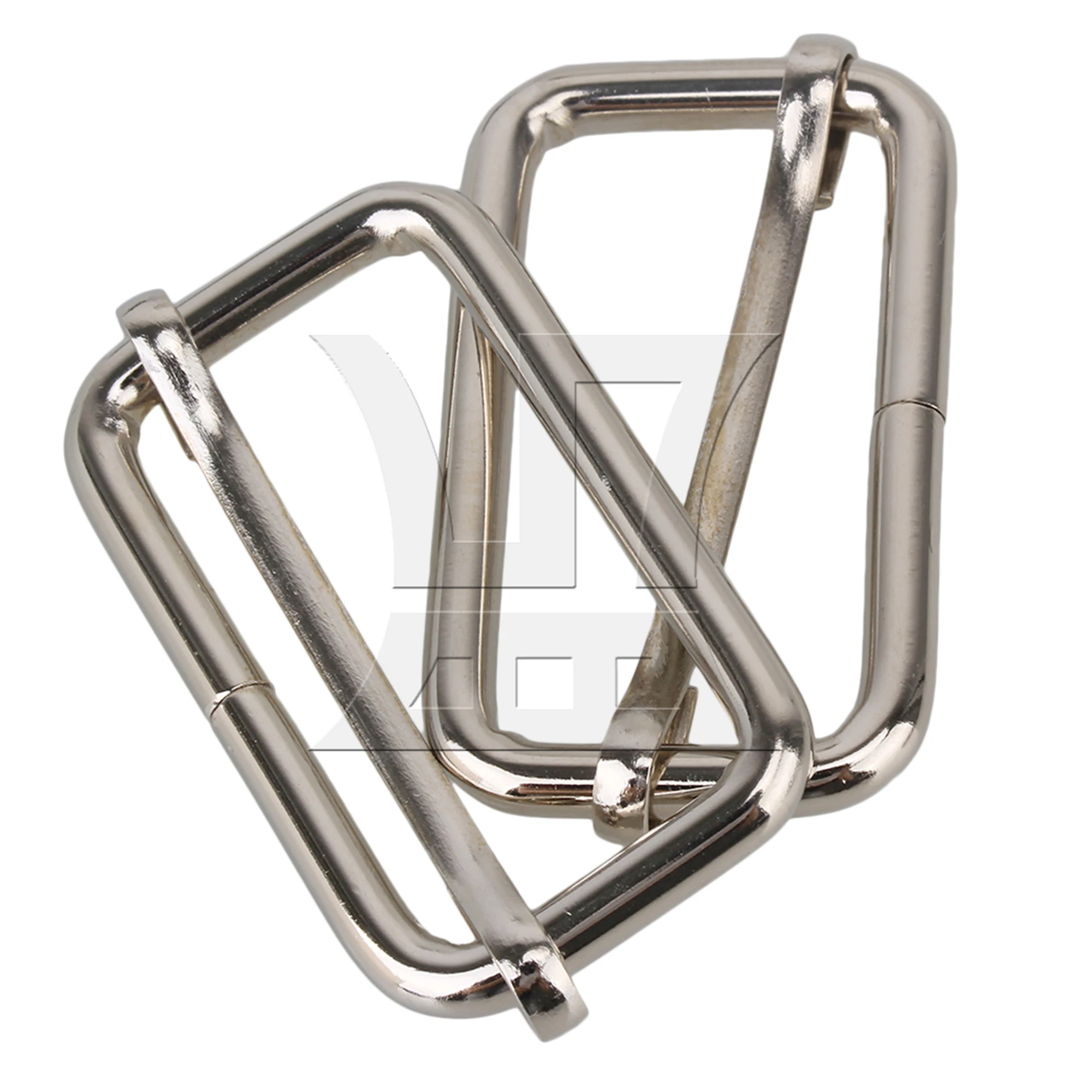 

BQLZR 1pc Metal Ajustable Slide Buckle 3.8cm Silver Size 3 Bag Connector Buckle