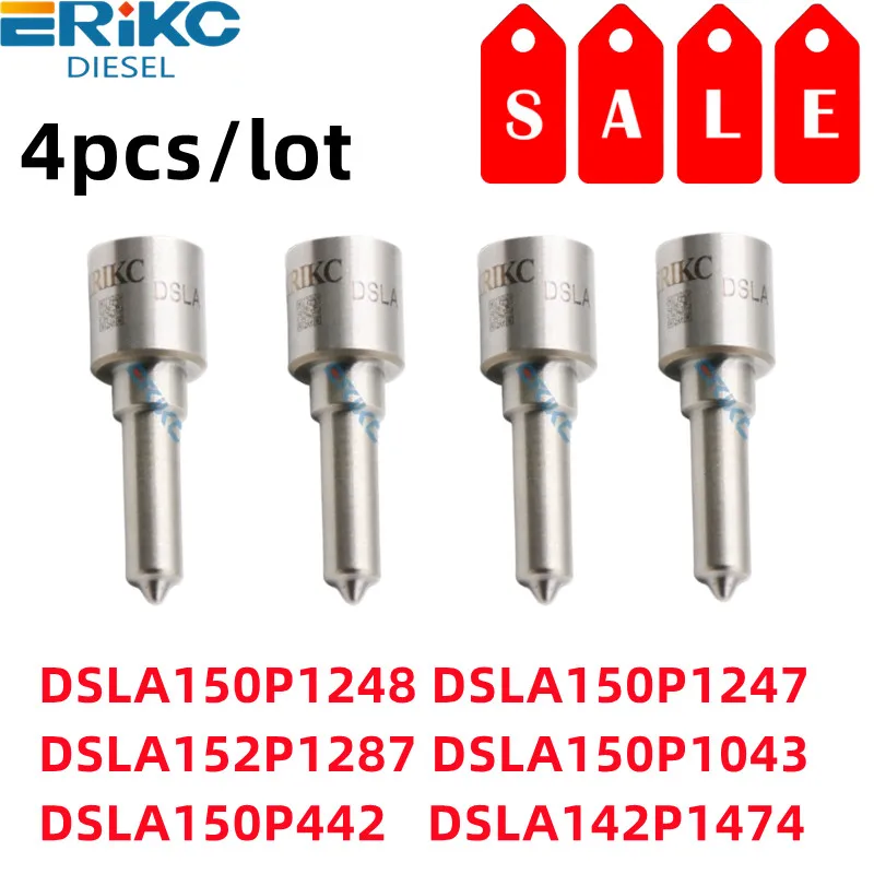 4PCS DSLA150P1248 DSLA150P1247 DSLA152P1287 DSLA150P1043 DSLA150P442 DSLA142P1474 for BOSCH Injector Spare Parts Nozzle