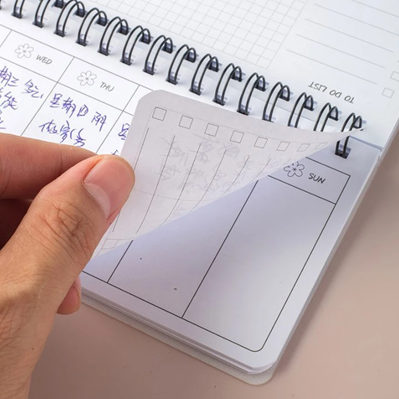 Weekly Planner With Tearable Page Twin-coil Binding Undated Weekly Planner Notebook Appointment For Women Men