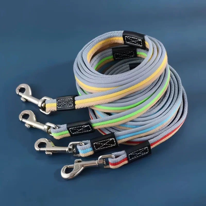 1/2 P Cs Pet Leash Is Tough Durable Bite Resistant Explosion-proof Canvas Dog Leash Outdoor Walking Leash