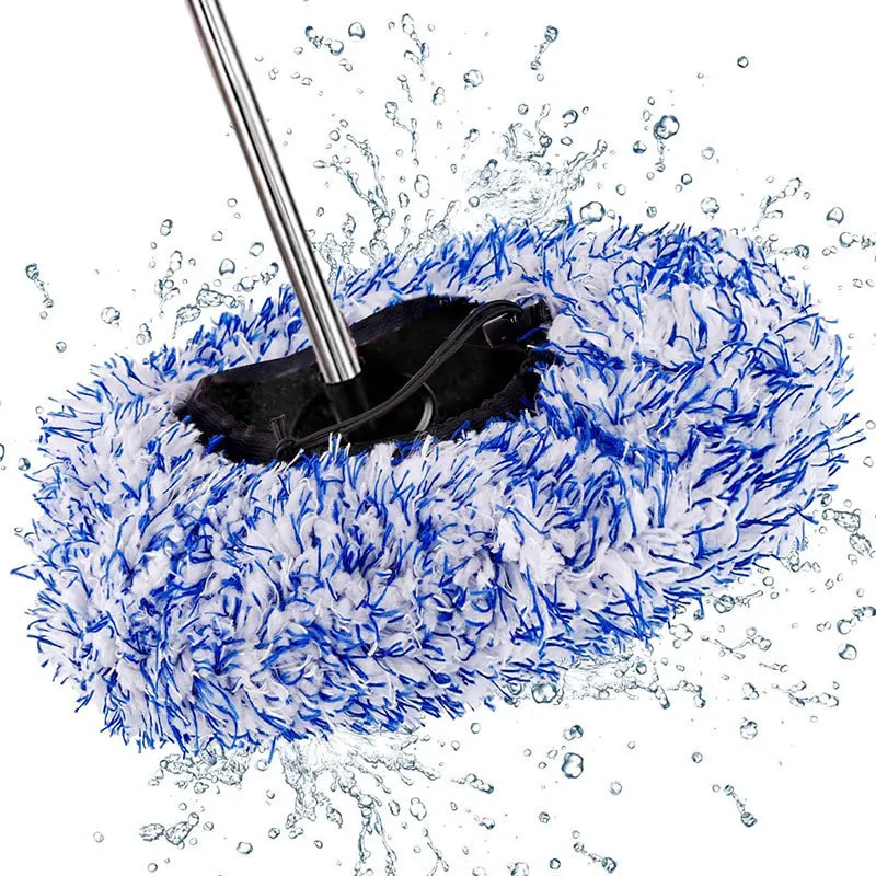 Replacement Cloth Cover for Car Long Handle  Brush Head Car Wash Brush Plush Mop Brush Cover 1pc Cleaning Car Accessories