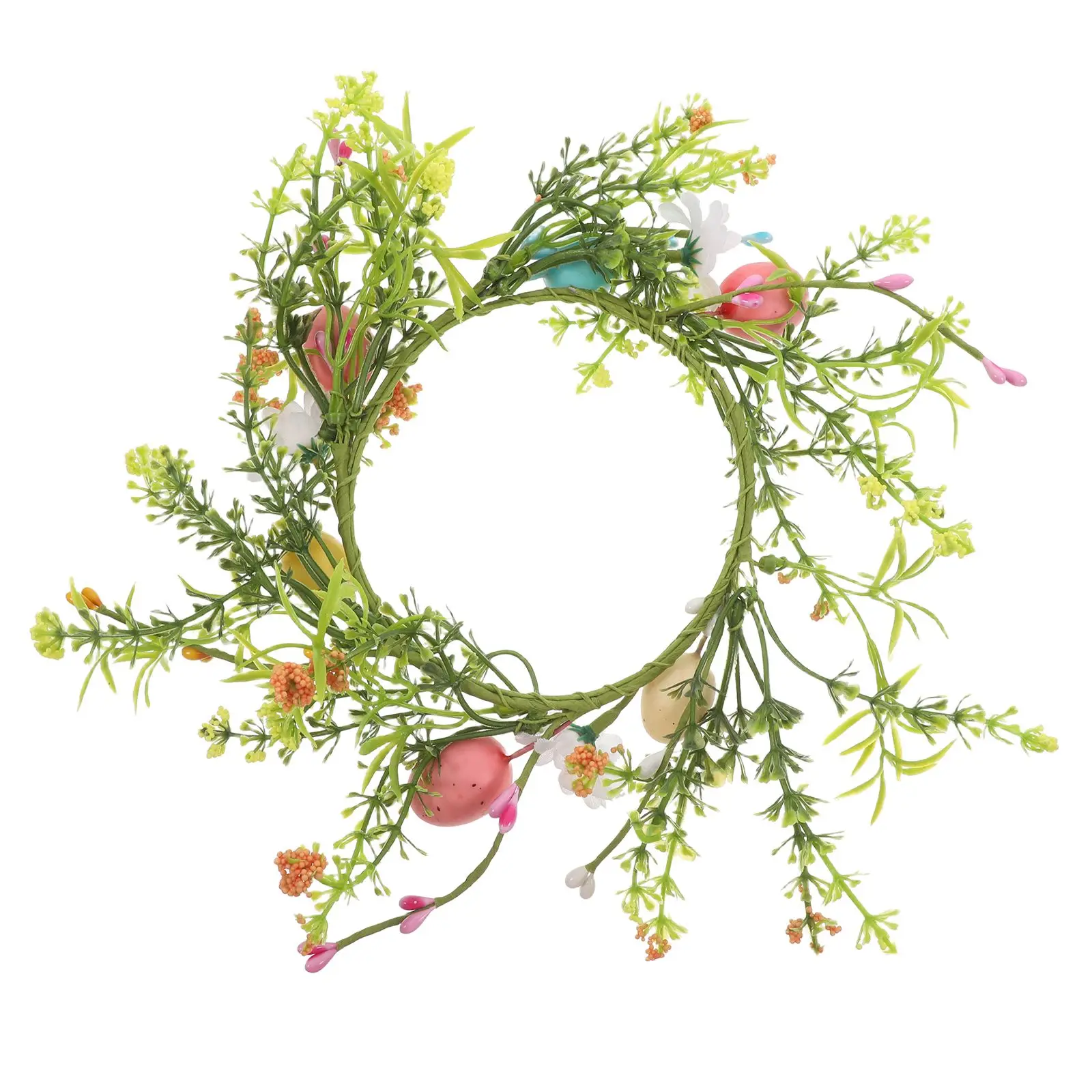 

Easter Ring Garland Decor Conical Egg Artificial Iron Wire Wreath Rings Wreaths