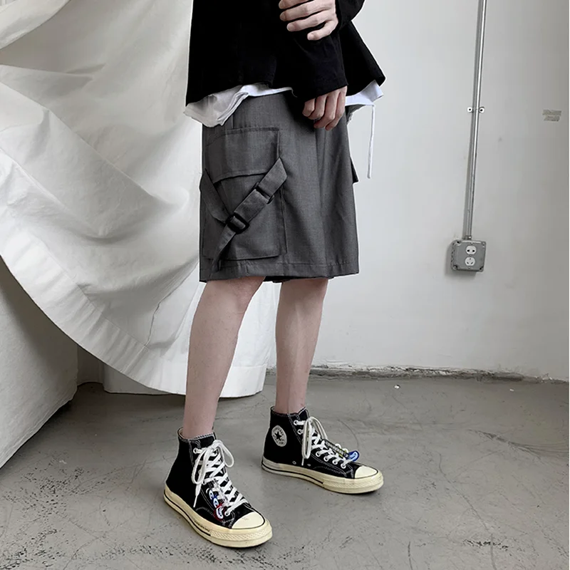 

Брюки-карго женские новые унисекс S-3XL High Street BF Style летние свободные однотонные Y2K модные дышащие корейские повседневные Harajuku Retro