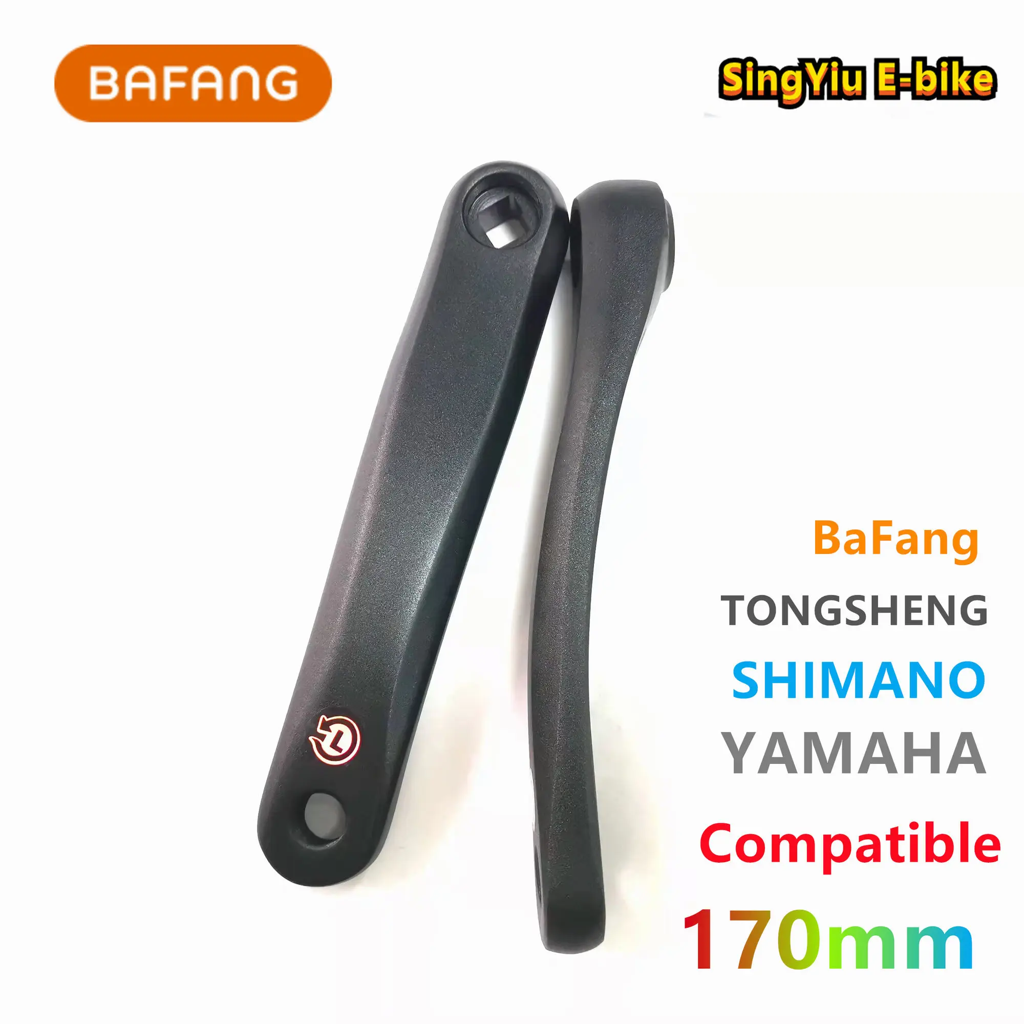 BAFANG TONGSHENG Crank E6000 General Motor Crank in The Aluminum Alloy 170 mm BBS M400 G330 E6000 Motor Crank