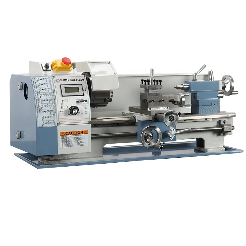 WM210V Mini Metal Horizontal Lathe Household Bench Precision Small Lathe