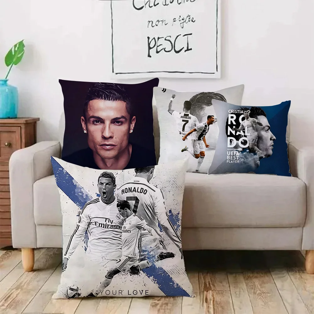 Pillow Covers Decorative CR7 Cushions Cover for Sofa Pilow Cases Pillowcases 50x50 Pillowcase 40x40 Throw Pillows Car Decoration