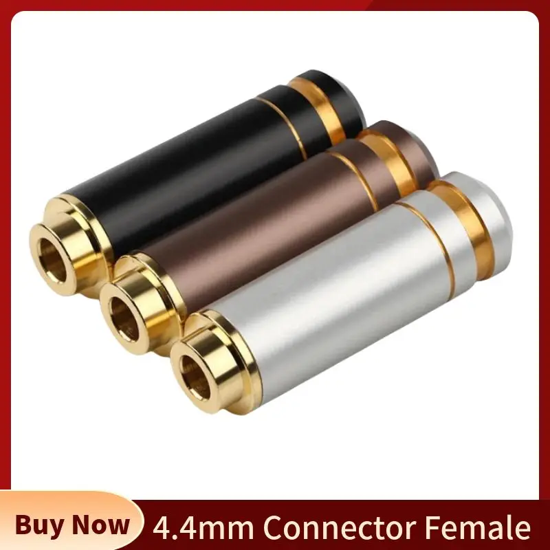 Speaker Terminal 4.4mm Pug Connector Female Earphone Jack Soldering 6mm Headphones Wire Cable Audio Jacks Consumer Electronics