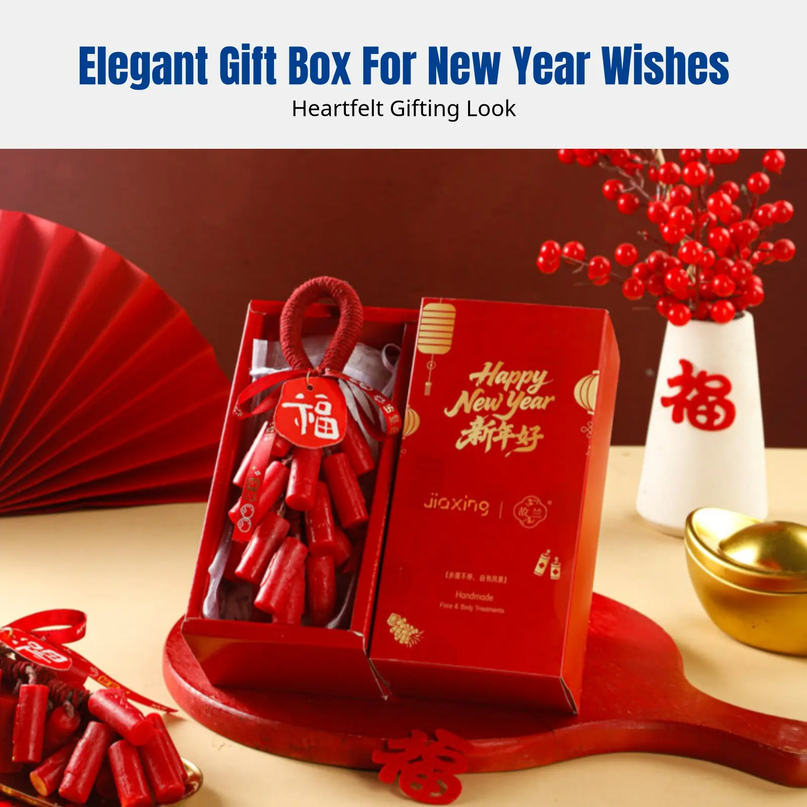 

New Year Special Edition Handmade Essential Oil Soap Gift Box, Scented Gift for Women, Finished Soap