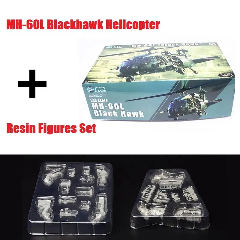 

Kitty Hawk KH50005 & Resin Figures Set 1/35 MH-60L Blackhawk Helicopter Model Kit