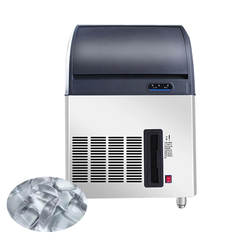 Drink Bar Commercial Electric Ice Maker Fast Crescent Ice For Milk Tea Shop Coffee Shop Ice Block Producing Machine