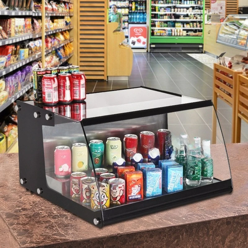 Small Refrigerated Display Dessert Cake Beverage Display Braised Vegetable Fresh-keeping Cabinet Desktop Freezer