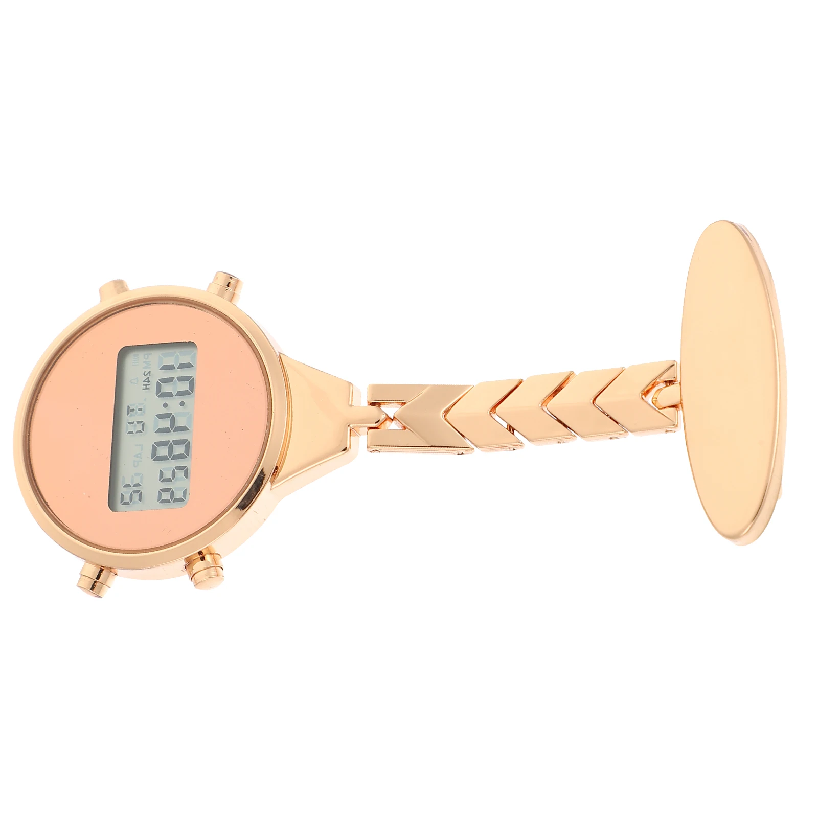 

Electronic Nurse Watch Alloy Digital Lapel Pin Watches Slim Portable Doctor Fob Quartz Student Timepiece Gifts