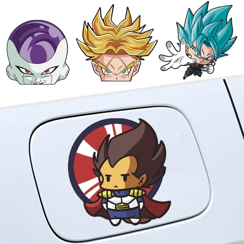 Dragon Ball Anime Sticker Son Goku Vegeta IV Piccolo Car Decoration Sticker Car Door Cartoon Children\'s Toy Birthday Gift