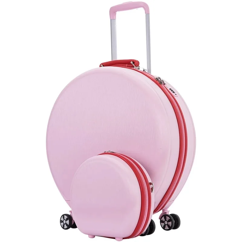 Valise cabine légère à roulettes pour étudiants, 20 pouces, petit ensemble de bagages à roulettes, roues tournantes, sac de voyage pour PC, étui à